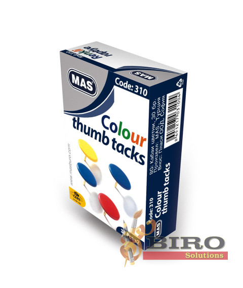 Pioneze color, 30 buc.